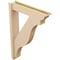 Ekena Millwork 6-in W x 28-in D x 40-in H Funston Trad Rough Cedar Woodgrain TimberThane Outlooker, Primed Tan OUTUR060X28X40FST04RCPR - alternate 4